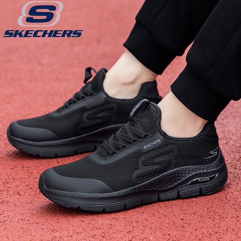 Skechers_ Sepatu Olahraga Pria dan Wanita GOWALK ArchFit Ukuran Besar Sepatu Jogging Luar Ruangan Pr