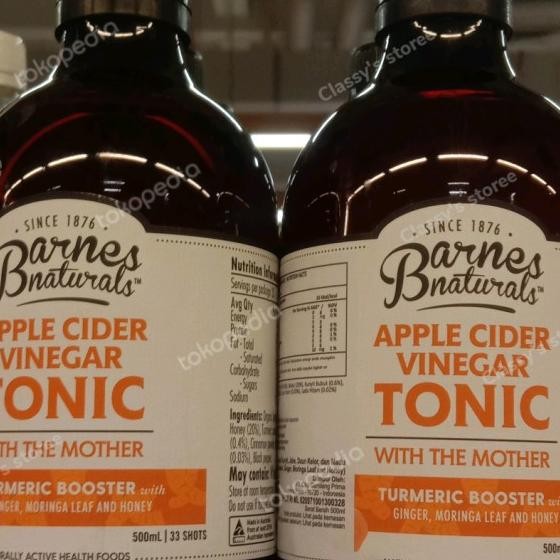 

Barnes Natural Organic Cider Vinegar Tonic With The Mother 500Ml