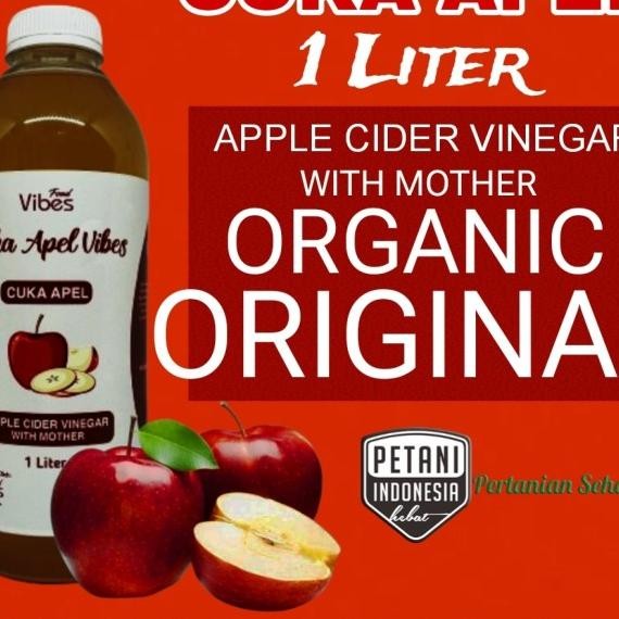 

[ New Product ] Cuka Apel 1 Liter / Cider Vinegar With Mother