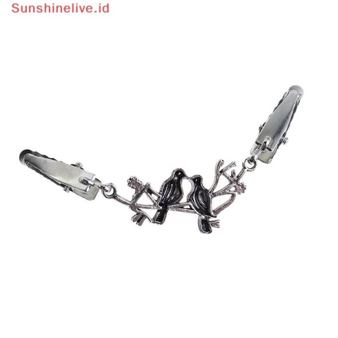 Sunshinelive Kaos Kerah Cardigan Klip Seng Bros Bebek Klip Jepit S015