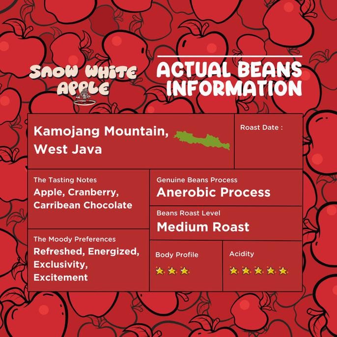 

Snow White Coffee (200 Gram) Roasted Beans Specialty Coffee Biji Kopi