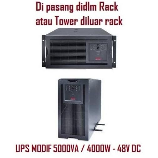 UPS MODIF APC SUA5000RMI 5U 5000VA / 4000W- 48VDC
