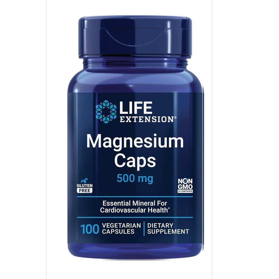 Life Extensions Magnesium Citrate 100mg 100 180 Magnesium Caps 500mg _ Original