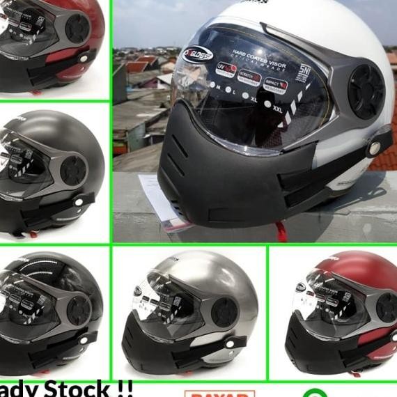 Paket Helm Cargloss Yrm Ghotic + Masker Pu Yrm ( Mask / Bogo / Retro )