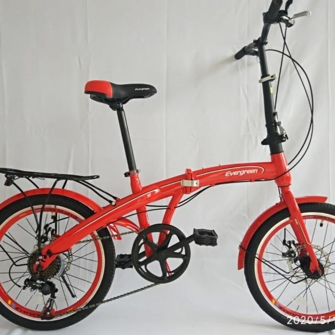 sepeda lipat evergreen 20" bearing