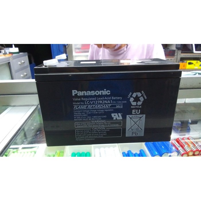 Panasonic Accu Kering 12V 7.2Ah Baterai