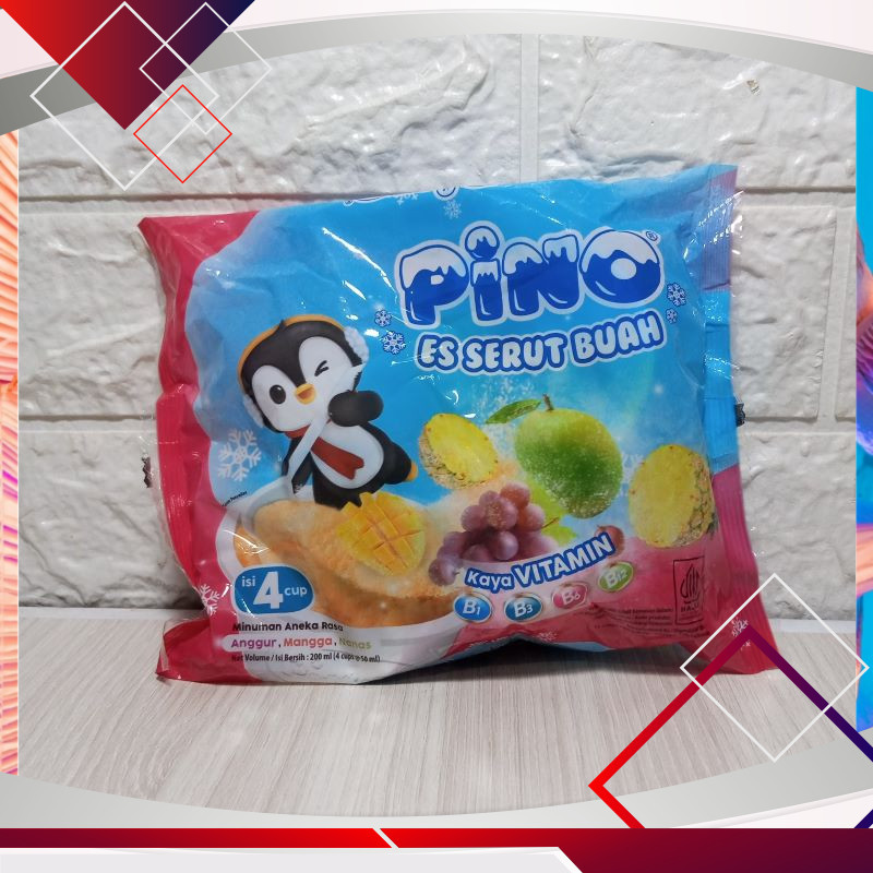 

Pino Es Serut Buah Anggur, Mangga, Nanas Isi 4pcs x 50ml