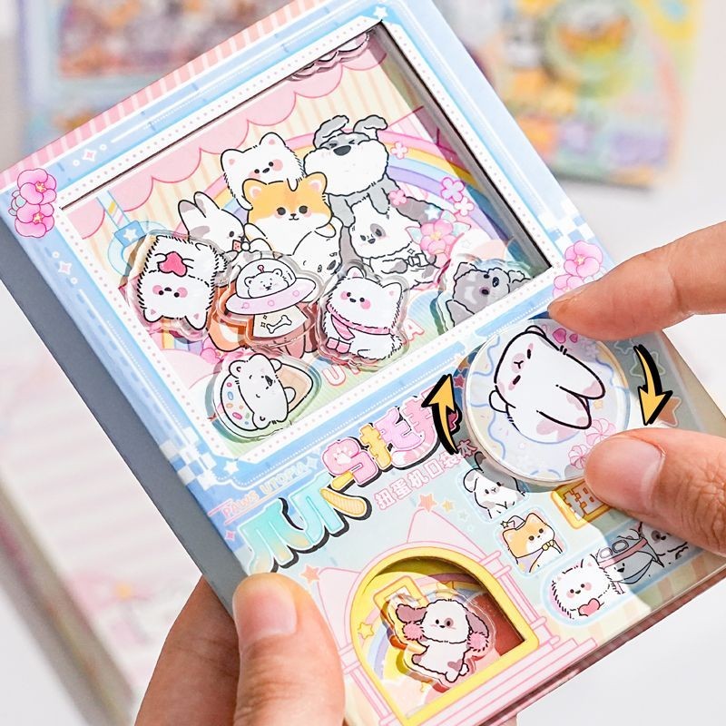 

Mesin Gashapon Kreatif Buku Jurnal Diary Dekompresi Warna Buku Mainan Menyenangkan Lucu Buku Kucing Kacang