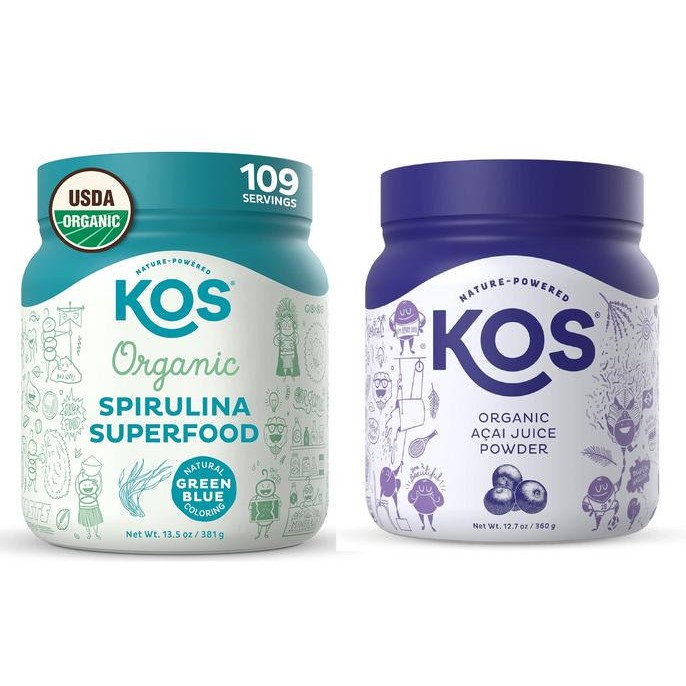 

KOS Acai Spirulina Organic Unsweetened Superfood Powder Natural _ Original