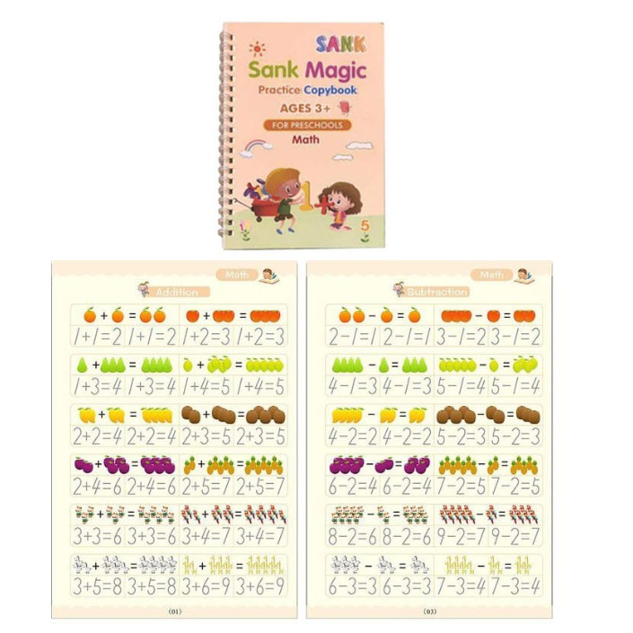 

OSM JKT 5957 SANK Magic Practice Book 1 Set Isi 4 Buku Belajar Anak + Pulpen / Buku Edukasi Anak
