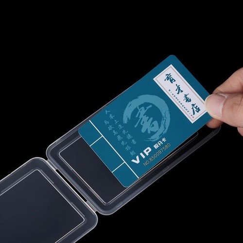 

Name Tag / ID Card Holder Plastik 2 Sisi Transparan / Support NFC