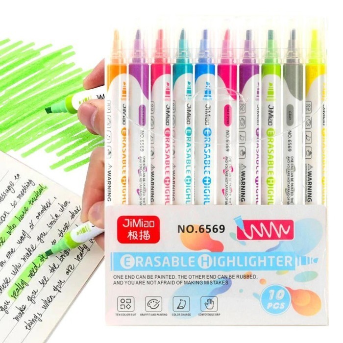 

Vee Lakamier 10Warna/Set Stabilo Perlengkapan Sekolah Diy Akun Tangan Alat