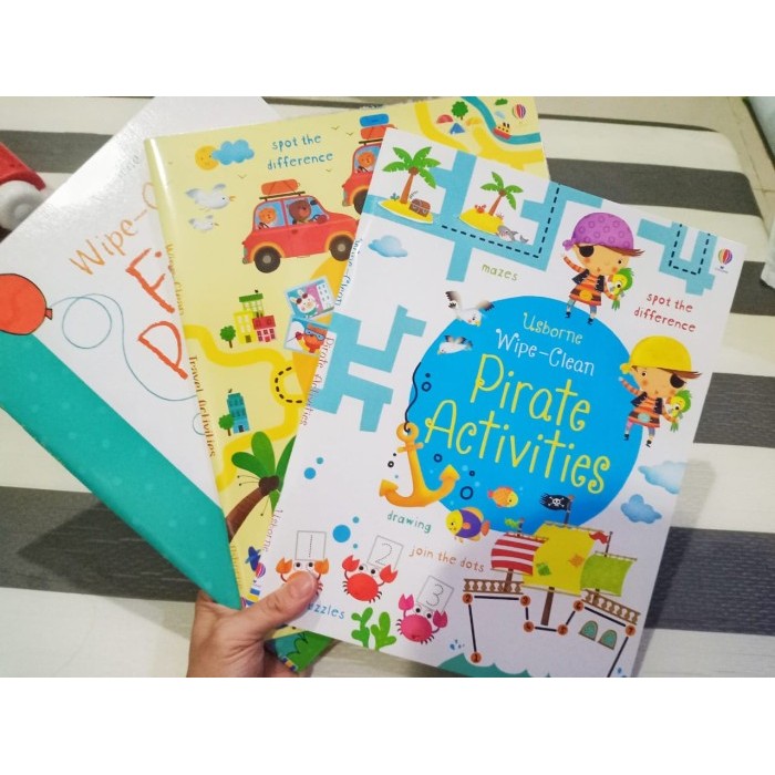 

Bana Buku Usborne Wipe Clean Activities Book Belajar Menulis Anak Reuseable