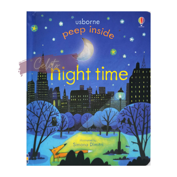 

Bana Usborne Peep Inside Night Time - Usborne Book - Buku Anak