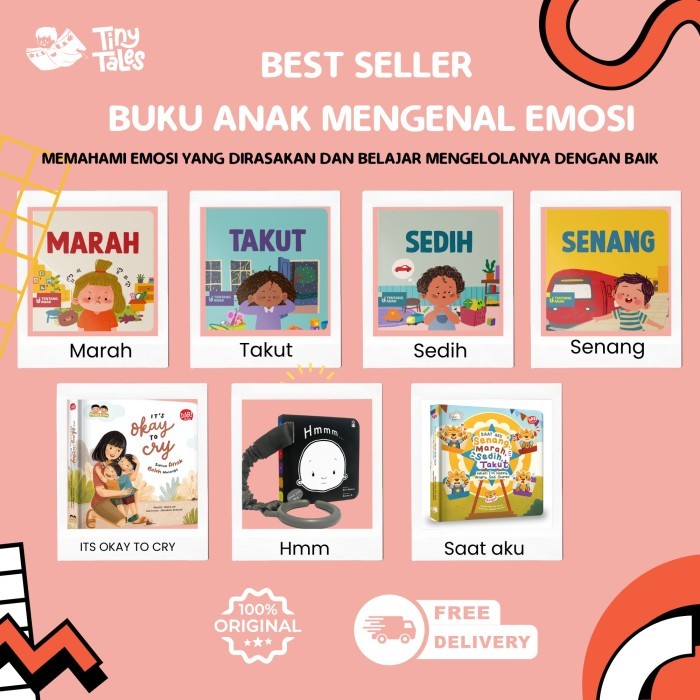 

Bana Buku Anak Mengenal Emosi - Board Book Cerita Anak Bergambar