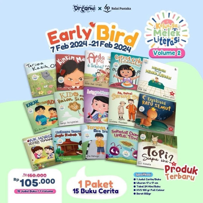 

Bana Keluarga Melek Literasi Volume 2 Buku Anak