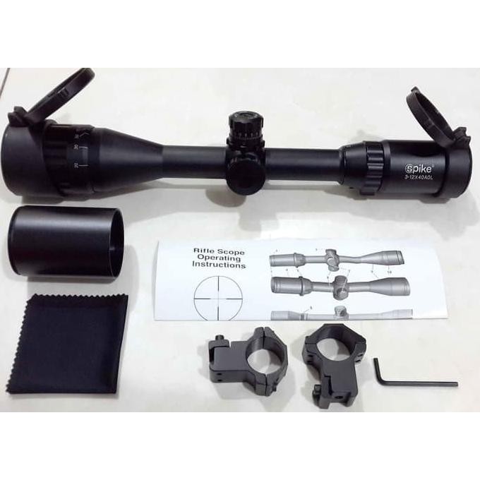 Telescope / Teleskop Senapan Spike 3-12x40 AOL