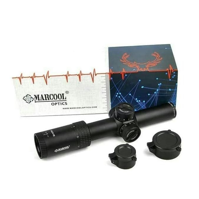Telescope Teleskop Marcool 1-6x24 ir Buntung Marcool Stalker Lensa HD