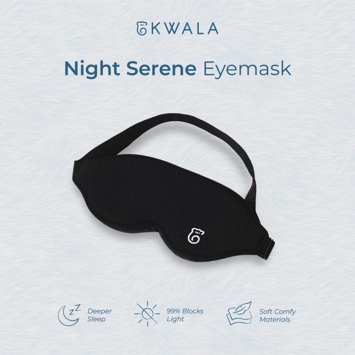 Terbaru Penutup Mata Tidur Premium - Night Serene (Kwala Official) Promo Ready Stok