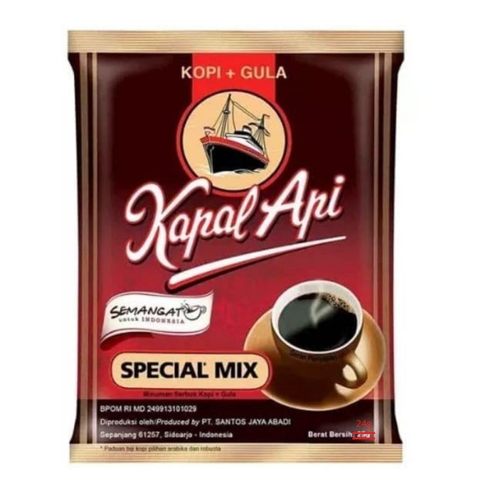 

1 Dus / Karton Kapalspecial Mix Kopi Bubuk (Isi 24 Gr X120 Pcs) Grosir