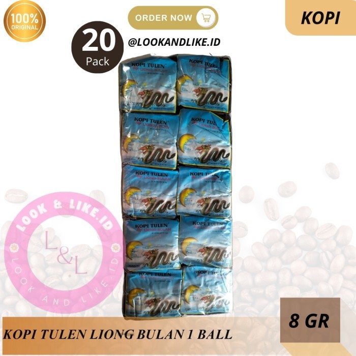 

Grosir Kopi Liong Bulan Tanpa Gula 1 Ball Isi 20 Pack (1 Pack Isi 30 S