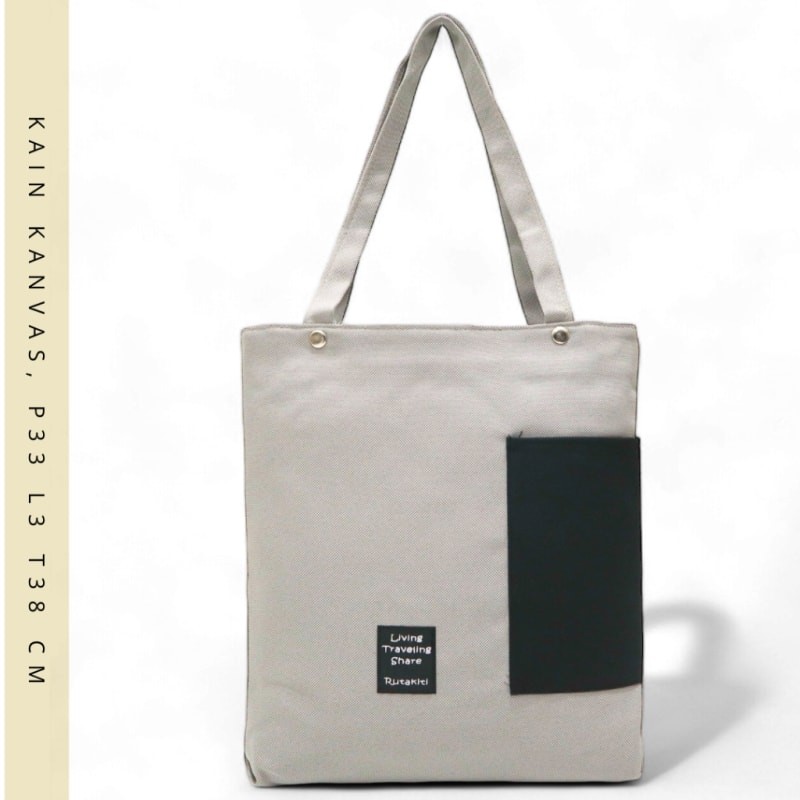 (BISA COD) Tas Tote Bag Totebag Polos MURAH BAHAN kanvas bisa grosir ready warna favorit Terlaris