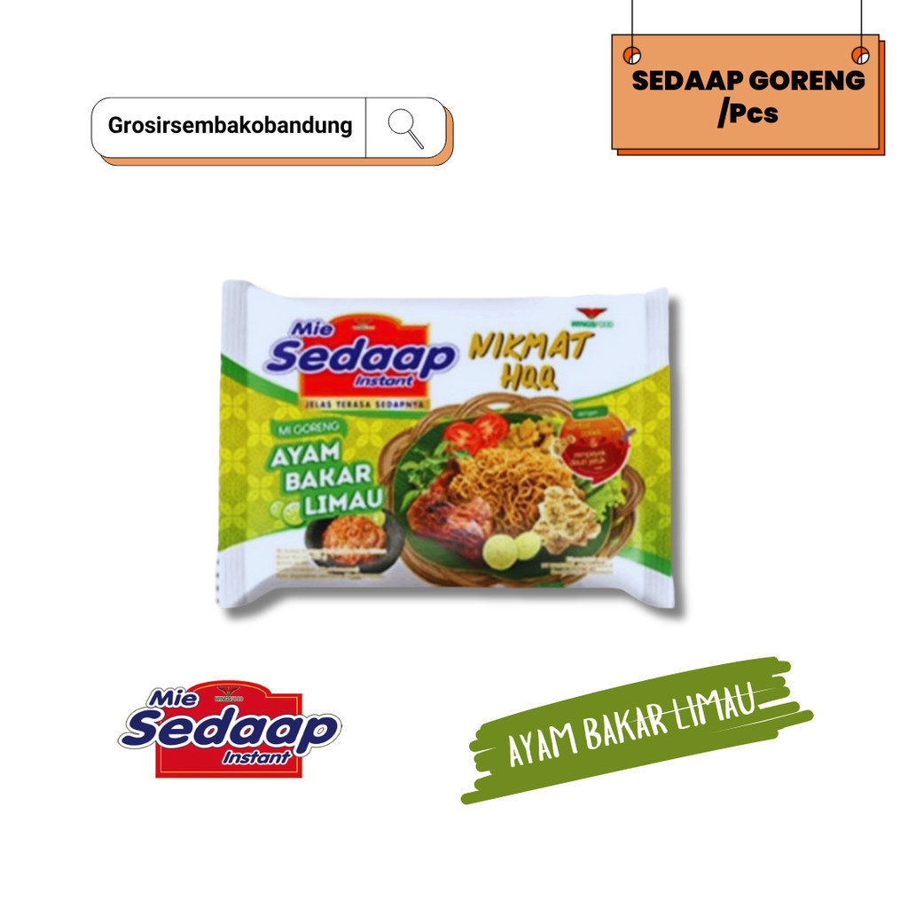 

SEDAAP MIE MIE INSTANT GORENG AYM BAKAR LIMAU PCK 89g - 1 Pcs - Kota Bandung