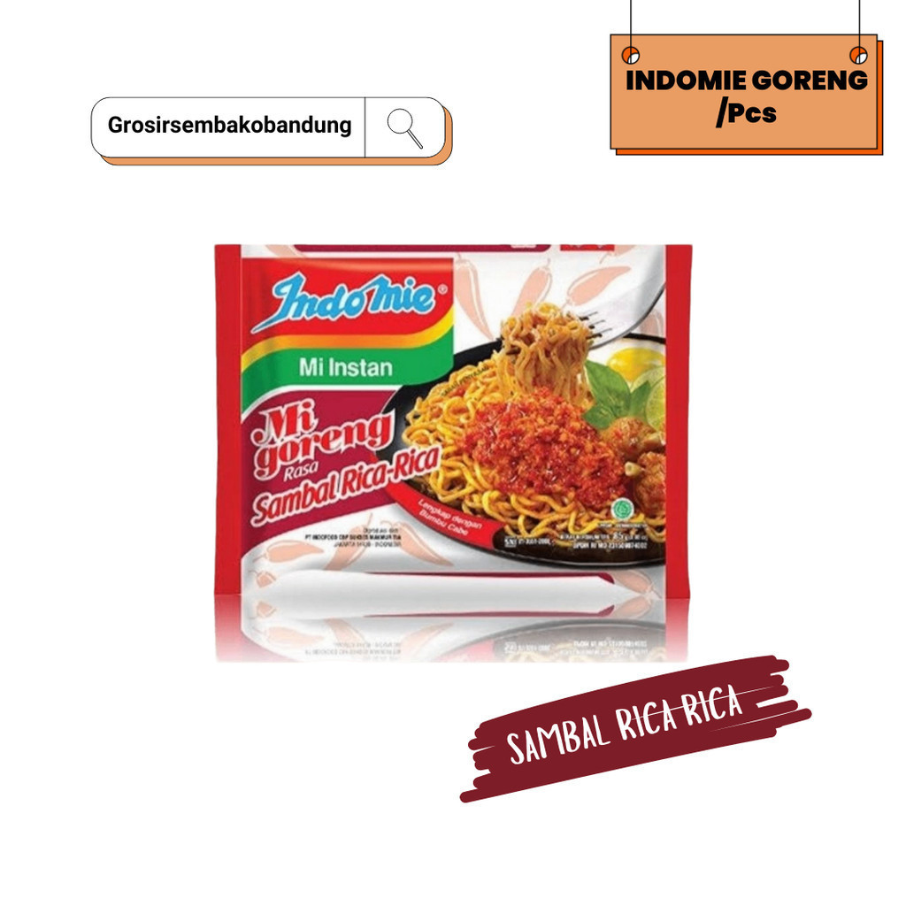 

INDOMIE MIE GORENG RICA RICA PCK 85g - 1 Pcs - Kota Bandung