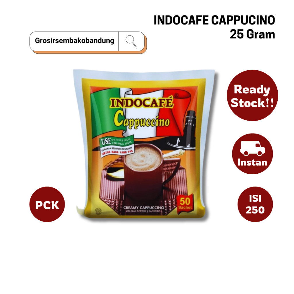 

INDOCAFE CAPPUCCINO PCK 50X25g - 1 Dus - Kota Bandung