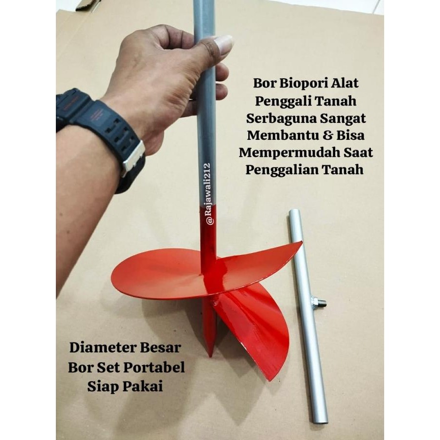 Sale!! Bor Biopori Alat Pelubang Tanah Diameter Besar / Alat Gali Bor Biopori