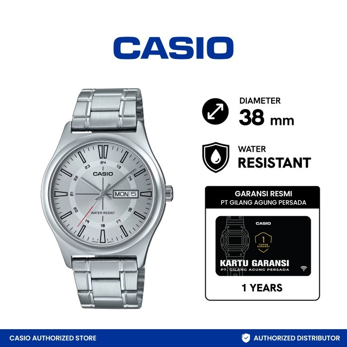 CASIO Jam Tangan Pria Analog MTP-V006D-7CUDF
