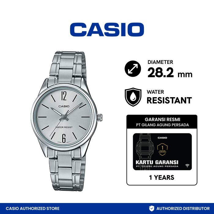 CASIO Jam Tangan Wanita Analog LTP-V005D-7BUDF