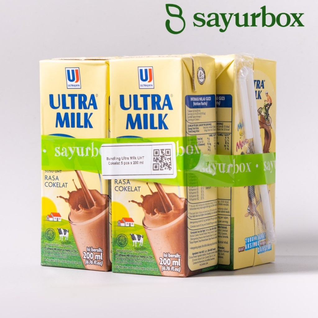 

Bundle Ultra Milk UHT Cokelat 5 pcs x 200 ml Sayurbox