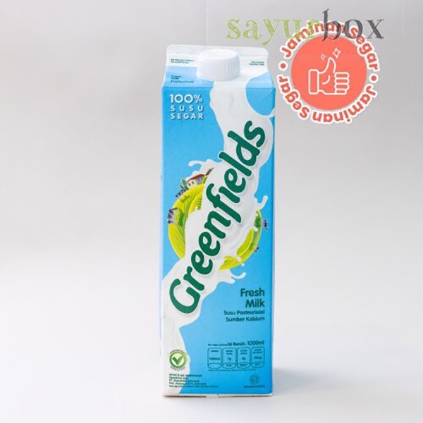 

Greenfields Fresh Milk Plain 1 liter Sayurbox