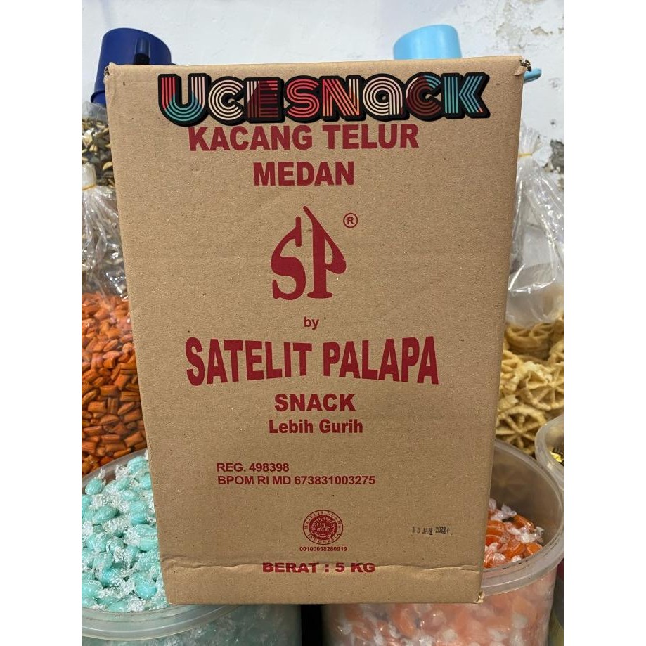 

KACANG TELUR MEDAN SATELIT PALAPA 5KG 5.000GRAM ORIGINAL DAN TERPERCAYA