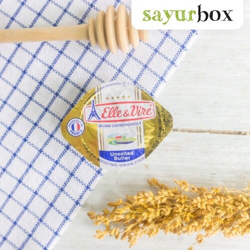 

Elle & Vire Unsalted Butter Portion Microcup 10 gram Sayurbox