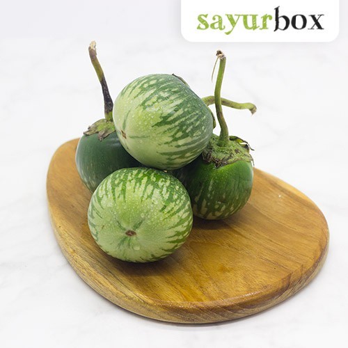 

Terong Lalap Hijau Konvensional 250 gram Sayurbox