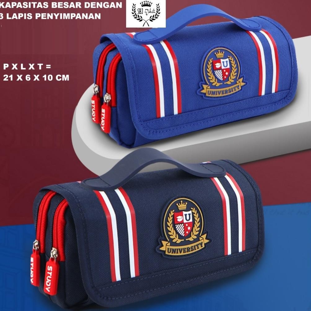 

SPECIAL Tempat pensil Kotak pensil softcase muat banyak Yome Premium Oy58