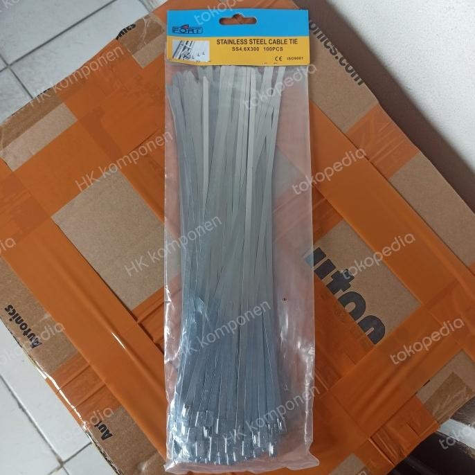 

Baru | Kabel Ties Stainless Steel 30Cm Ss4,6X300 Fort