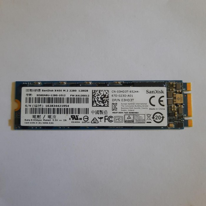 [Ready] SSD SATA M2 SANDISK 128GB copotan laptop m.2 128 GB SENTINEL 82%