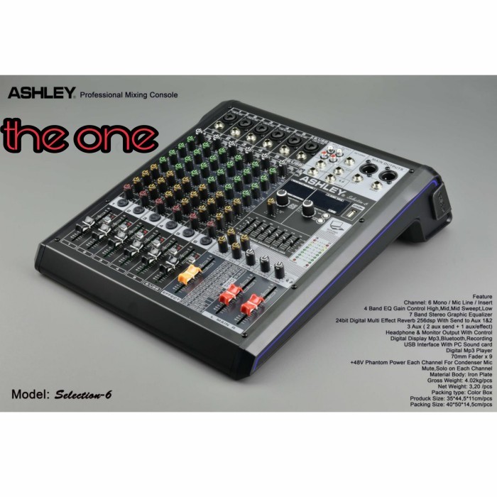 mixer audio ashley selection 6 original