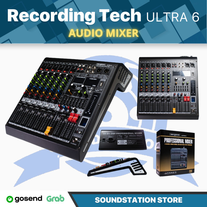 RECORDING TECH ULTRA 6 MIXING CONSOLE Audio MIxer 6 Channel Ultra6