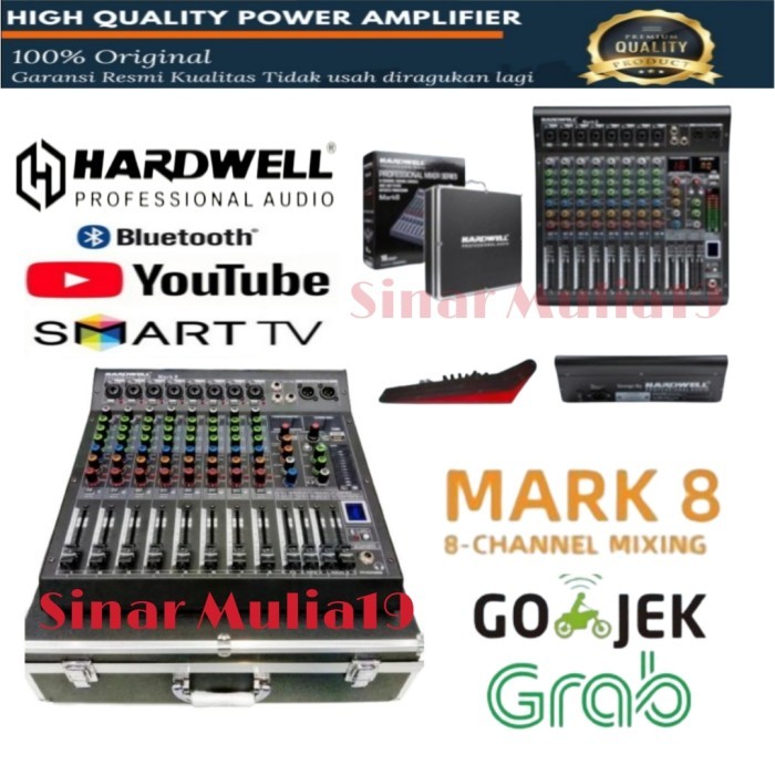 Mixer Hardwell Mark 8 8 Channel USB Bluetooth Soundcard