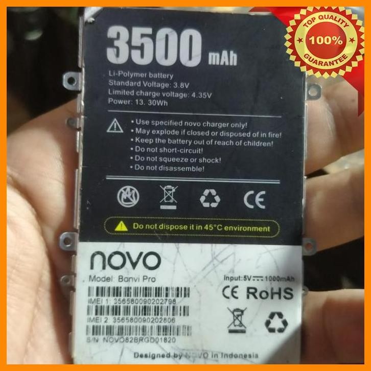 (MAUL) BATRE HP NOVO BONVI PRO ORI CABUTAN NORMAL UDH TESTED