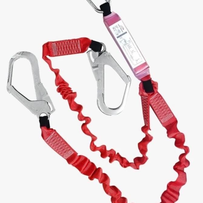 

Baru | Double Lanyard With Absorber Elastic Leopard Lp 0464 Original