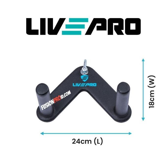 V-Bar Mag Power Grip Handle Bar Cable Attachment Fitness Gym Livepro Premium Quality