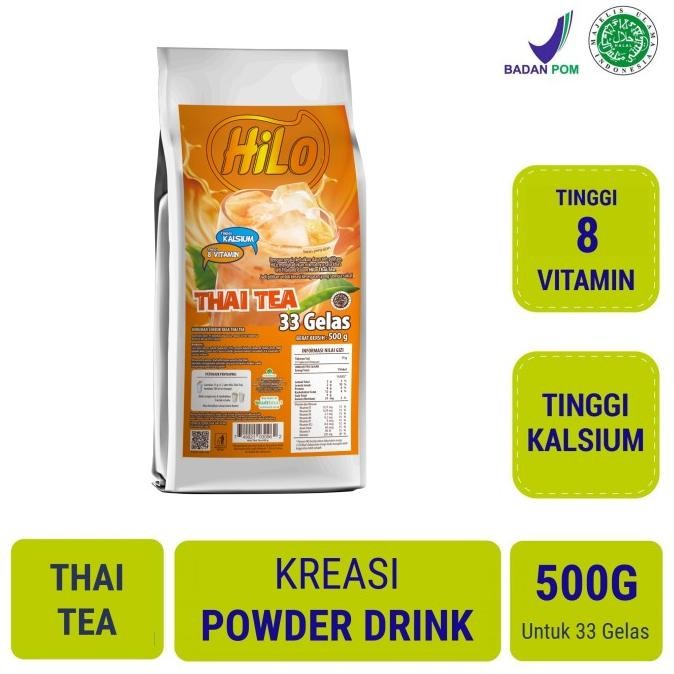 

TERBARU HILO THAI TEA REFILL 500GR - POWDER DRINK TINGGI KALSIUM !!!!!