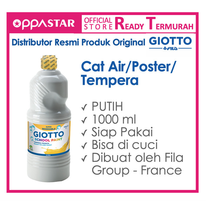 

Sale Giotto School Paint 1000 Ml White Putih