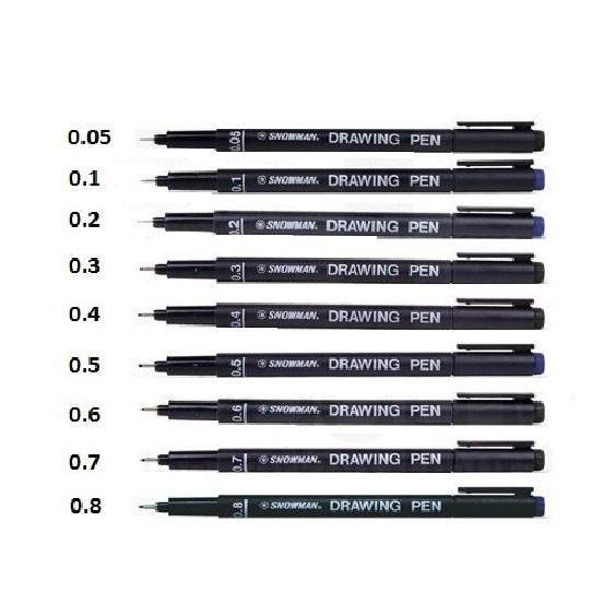 

HOT PROMO SNOWMAN DRAWING PEN / PULPEN 0.05MM - 1.0MM W6