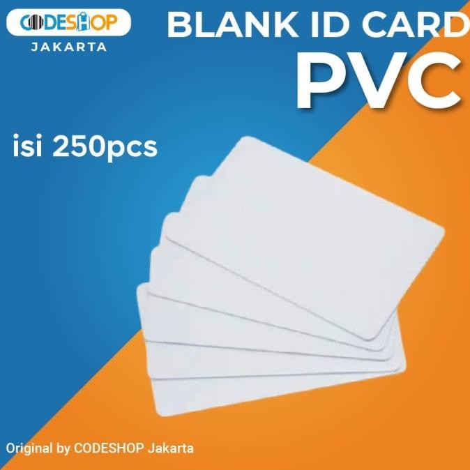 

Baru | Blank Card Untuk Id Card Bahan Pvc Ukuran Standart Isi 250